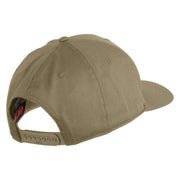 US Air Force Wing with Retired Embroidered Solid Cotton Cap - Khaki OSFM