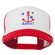 Anchor Stars Ahoy Embroidered Foam Mesh Back Cap