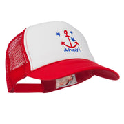 Anchor Stars Ahoy Embroidered Foam Mesh Back Cap