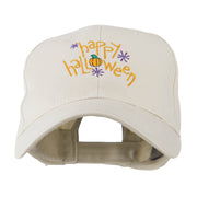 Happy Halloween with Pumpkin Embroidered Cap