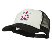 Anchor Stars Ahoy Embroidered Foam Mesh Back Cap