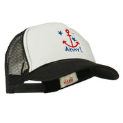 Anchor Stars Ahoy Embroidered Foam Mesh Back Cap