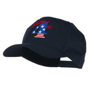 Happy 4th Embroidered Cap