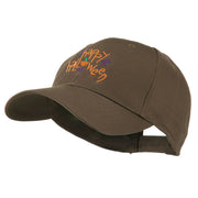 Happy Halloween with Pumpkin Embroidered Cap