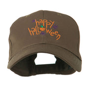 Happy Halloween with Pumpkin Embroidered Cap