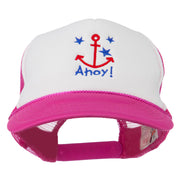 Anchor Stars Ahoy Embroidered Foam Mesh Back Cap