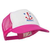 Anchor Stars Ahoy Embroidered Foam Mesh Back Cap