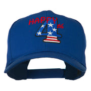 Happy 4th Embroidered Cap