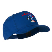 Happy 4th Embroidered Cap