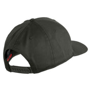 US Air Force Wing with Retired Embroidered Solid Cotton Cap - Charcoal OSFM