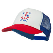 Anchor Stars Ahoy Embroidered Foam Mesh Back Cap