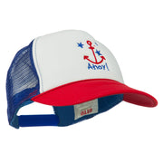 Anchor Stars Ahoy Embroidered Foam Mesh Back Cap