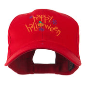 Happy Halloween with Pumpkin Embroidered Cap