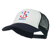 Anchor Stars Ahoy Embroidered Foam Mesh Back Cap