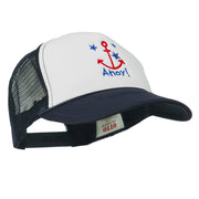 Anchor Stars Ahoy Embroidered Foam Mesh Back Cap