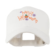 Happy Halloween with Pumpkin Embroidered Cap