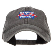 Memorial Day Parade Patched Washed Cap