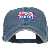 Memorial Day Parade Patched Washed Cap