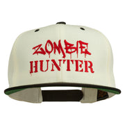 Halloween Zombie Hunter Embroidered Snapback Cap