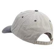 Sleeping Lizard Embroidered Pigment Dyed Wash Caps - Beige-Black OSFM