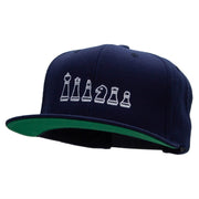 Chess Set Embroidered Wool Blend Prostyle Snapback