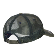 Four Trees Embroidered Cotton Mesh Cap