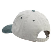 Sleeping Lizard Embroidered Pigment Dyed Wash Caps - Beige-Green OSFM