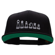 Chess Set Embroidered Wool Blend Prostyle Snapback