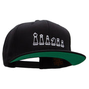 Chess Set Embroidered Wool Blend Prostyle Snapback