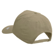 Licensed U.S. Army Veteran Military Embroidered Solid Cotton Twill 5 Panel Prostyle Snap Cap - Khaki OSFM