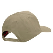Licensed U.S. Army Veteran Military Embroidered Solid Cotton Twill 5 Panel Prostyle Snap Cap - Khaki OSFM