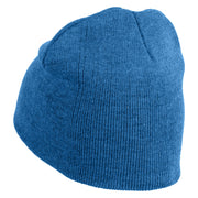 Big Apple New York Embroidered 8 inch Acrylic Short Blank Beanie - Sky Blue OSFM