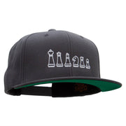 Chess Set Embroidered Wool Blend Prostyle Snapback