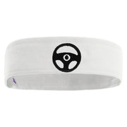 Car Steering Wheel Embroidered Cotton Twill Stretchable Hat Band