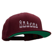 Chess Set Embroidered Wool Blend Prostyle Snapback