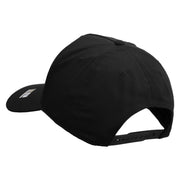 Licensed U.S. Army Veteran Military Embroidered Solid Cotton Twill 5 Panel Prostyle Snap Cap - Black OSFM