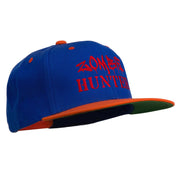 Halloween Zombie Hunter Embroidered Snapback Cap