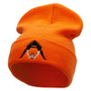 Football Hike Embroidered 12 Inch Long Knitted Beanie - Orange OSFM