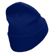 Game Balls Embroidered 12 Inch Long Knitted Beanie - Royal OSFM