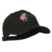 USA State Iowa Wild Rose Embroidered Low Profile Cap