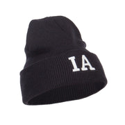 IA Iowa State Embroidered Long Beanie