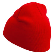 Green Classic Car Embroidered 8 Inch Short Beanie - Red OSFM