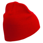 Green Classic Car Embroidered 8 Inch Short Beanie - Red OSFM