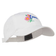 USA State Iowa Wild Rose Embroidered Low Profile Cap