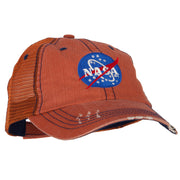 NASA Insignia Embroidered Low Cotton Mesh Cap