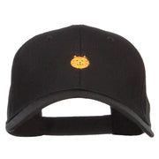 Mini Cat Face Embroidered Cotton Cap