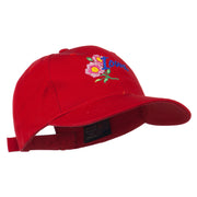 USA State Iowa Wild Rose Embroidered Low Profile Cap