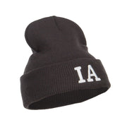 IA Iowa State Embroidered Long Beanie