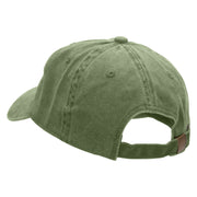 Iraq Veteran Ribbon Embroidered Washed Cotton Brass Buckle Cap