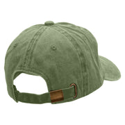 Iraq Veteran Ribbon Embroidered Washed Cotton Brass Buckle Cap